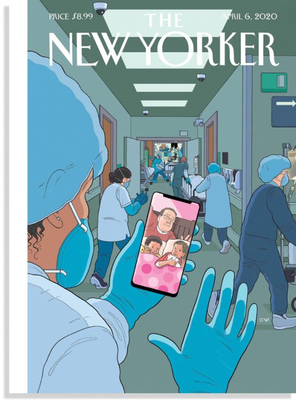 New Yorker cover_Masked E.R. doc